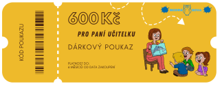 Zlatý poukaz pro paní učitelku 600 Kč 